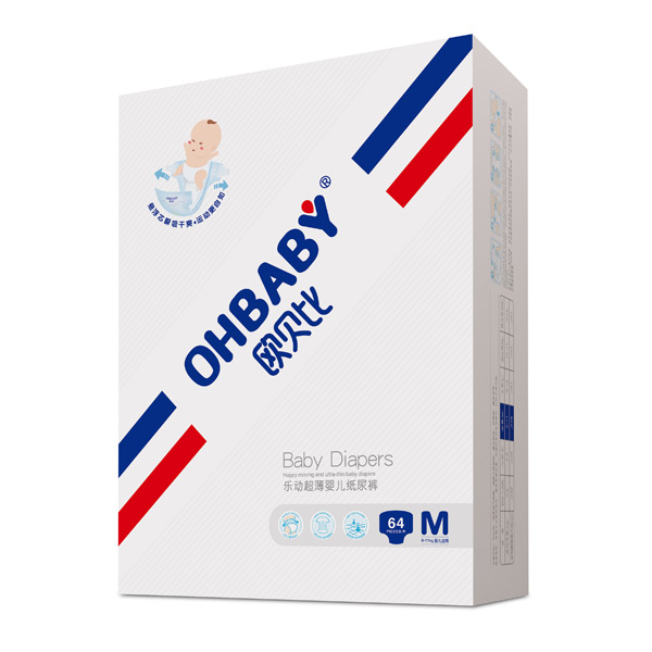 歐貝比樂動(dòng)超薄嬰兒紙尿褲M64