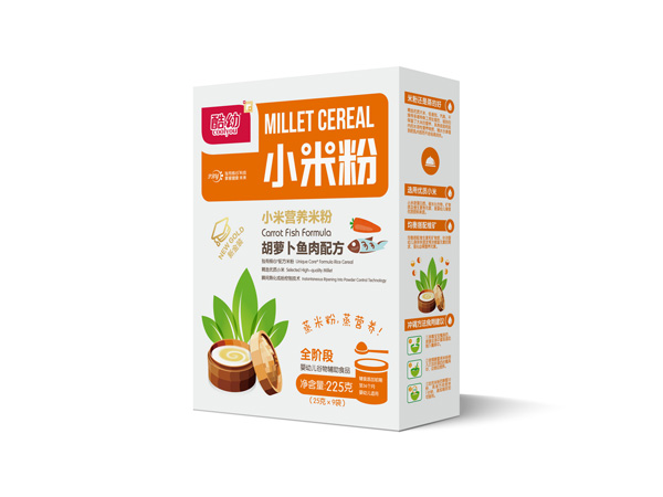 酷幼小米粉-胡蘿卜魚(yú)肉配方-紙盒