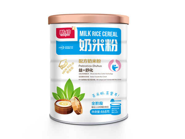 酷幼奶米粉-益+舒化-鐵罐