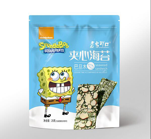 香當(dāng)可口海綿寶寶系列-夾心海苔-巴旦木