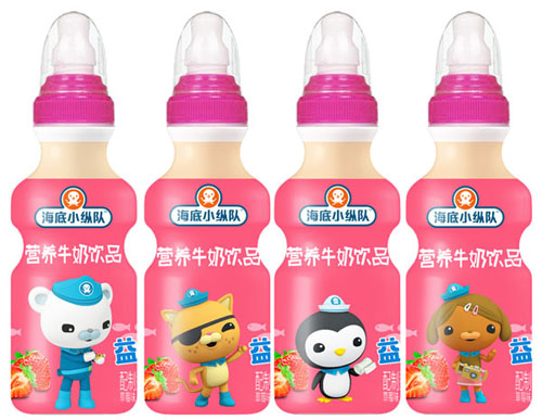 海底小縱隊益生元營養(yǎng)牛奶飲品(草莓味)