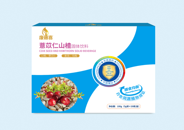 康蓓喜薏苡仁山楂固體飲料正面