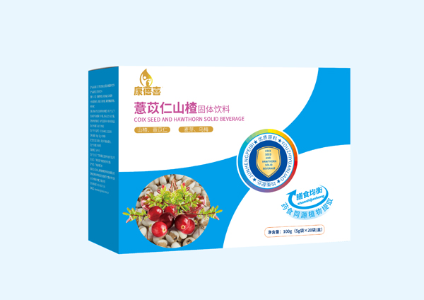 康蓓喜薏苡仁山楂固體飲料側面