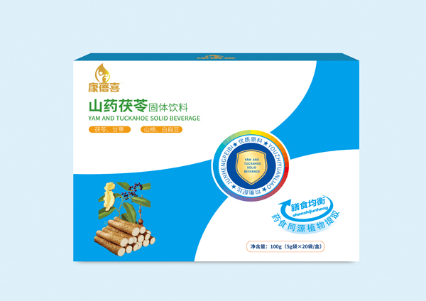康蓓喜山藥茯苓固體飲料側面