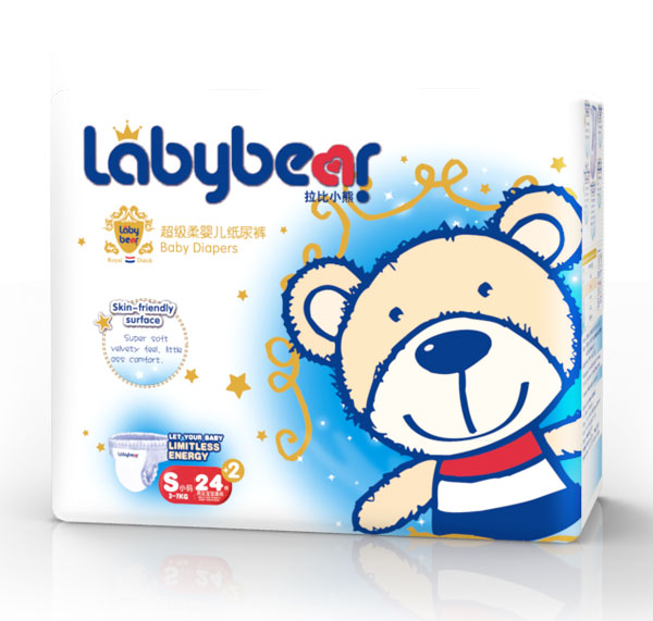 拉比小熊超級柔嬰兒紙尿褲S26