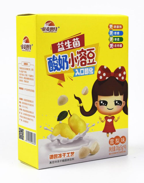 金麥世佳酸奶小溶豆雪梨味