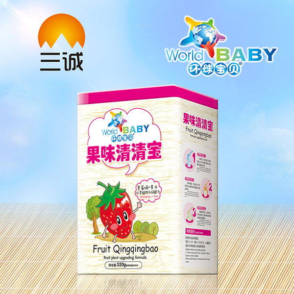 環(huán)球寶貝草莓味果味清清寶鐵聽