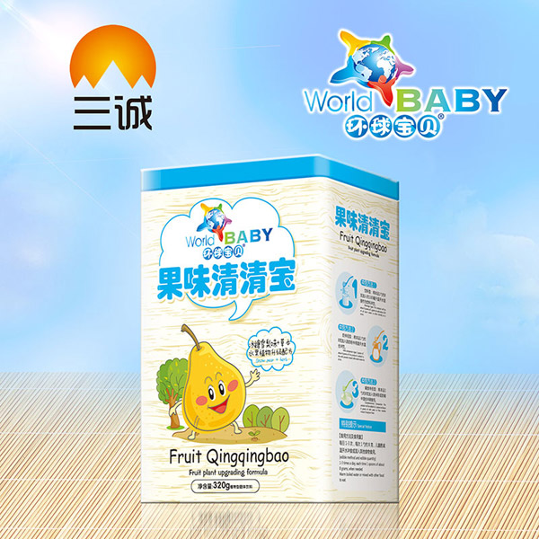 環(huán)球寶貝冰糖雪梨味果味清清寶鐵聽