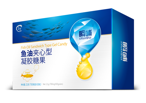 瞬哺魚油夾心型凝膠糖果