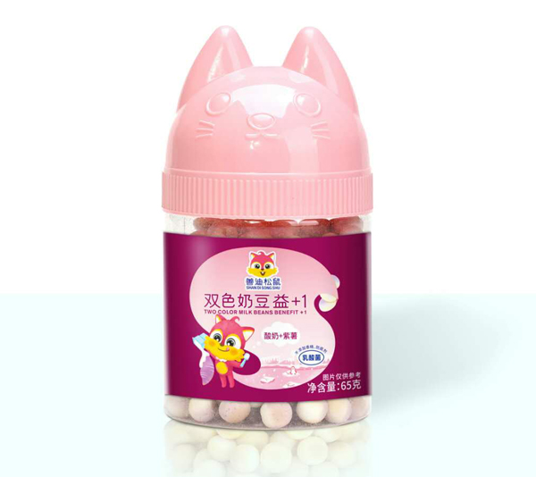 善迪松鼠雙色奶豆益+1(酸奶+紫薯)