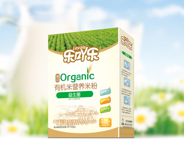 樂吖樂有機(jī)營養(yǎng)米粉益生菌盒裝