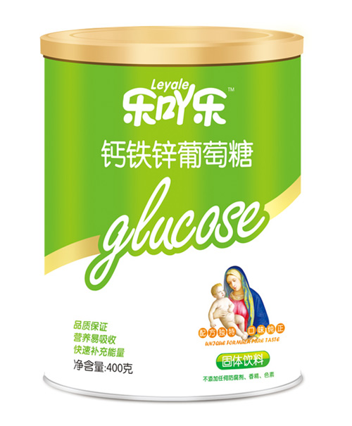 樂(lè)吖樂(lè)鈣鐵鋅葡萄糖400g聽裝