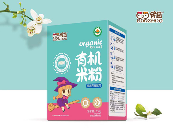 伴茁有機(jī)米粉-果蔬多維配方盒裝