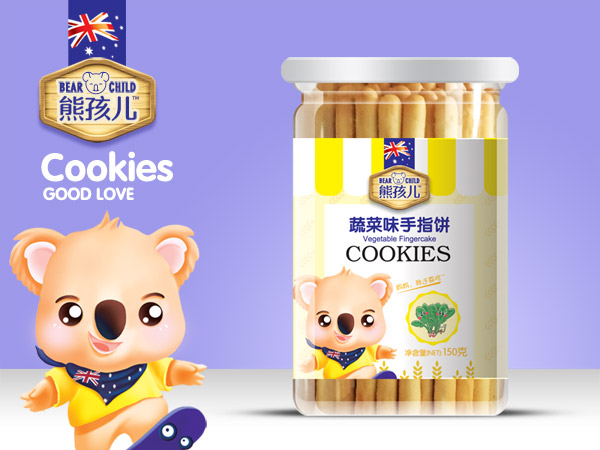 熊孩兒手指餅-蔬菜味