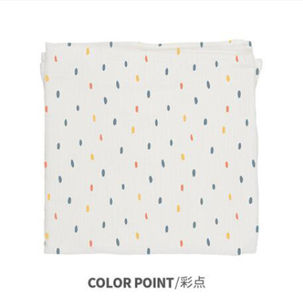 西班牙baby bites嬰兒Muslin多用途純棉襁褓包巾 彩點(diǎn)