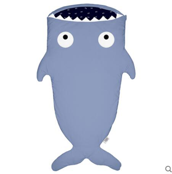 西班牙baby bites兒童大鯊魚(yú)睡袋 石板藍(lán)