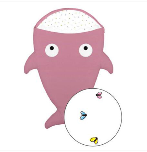 西班牙baby bites 鯊魚(yú)睡袋粉色