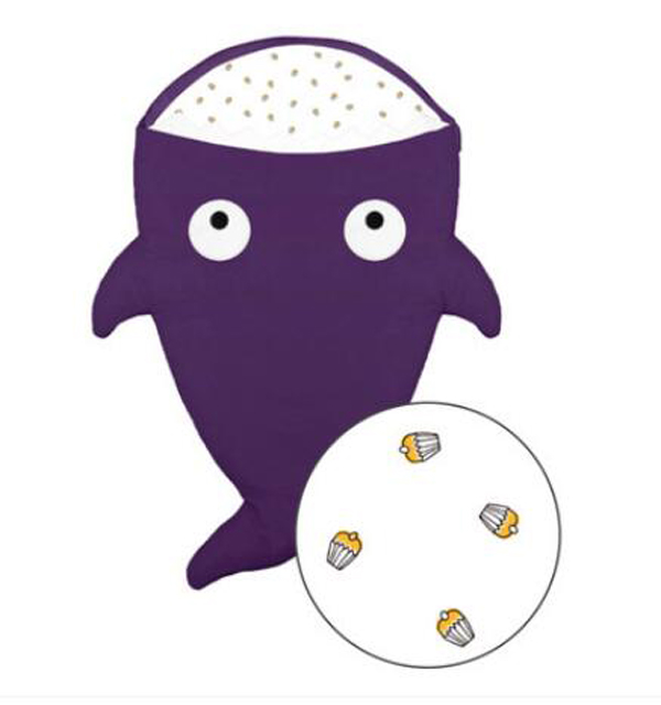 西班牙baby bites 鯊魚(yú)睡袋 紫色