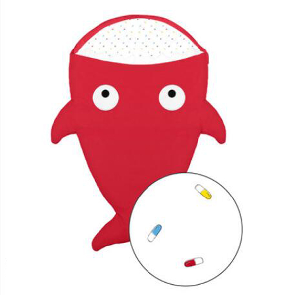 西班牙baby bites 鯊魚(yú)睡袋 紅色