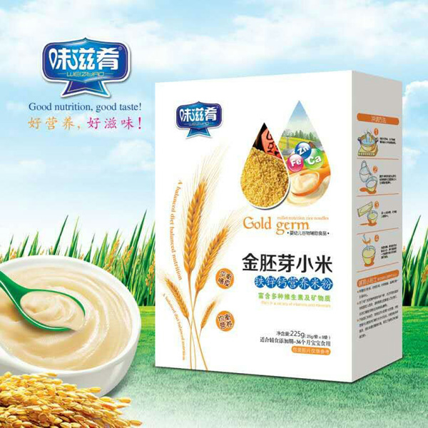 味滋肴金胚芽小米鐵鋅鈣營(yíng)養(yǎng)米粉 盒裝