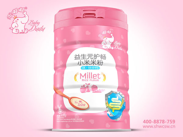 乖嘟嘟益生元護暢小米米粉-鐵鋅鈣