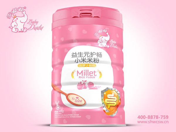 乖嘟嘟益生元護暢小米米粉-胡蘿卜核桃