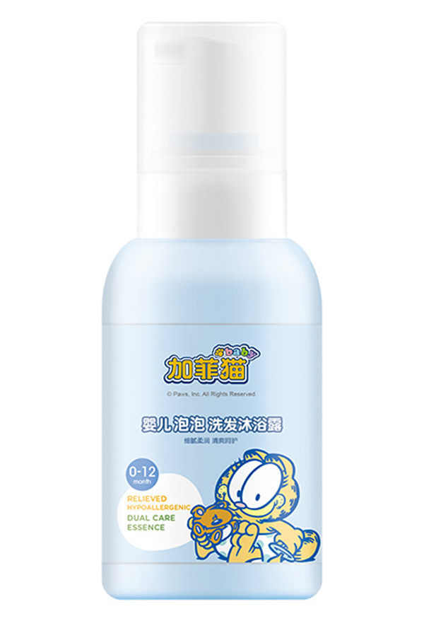 加菲貓嬰兒泡泡洗發(fā)沐浴露