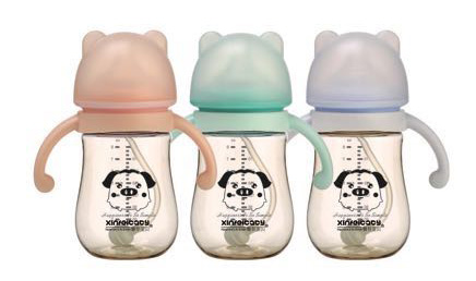 馨菲寶貝熊貓寬口徑PPSU奶瓶X8005貨號(hào)240ml