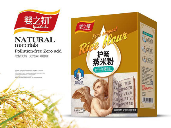 嬰之初護暢配方蒸米粉-五谷雜糧淮山盒裝