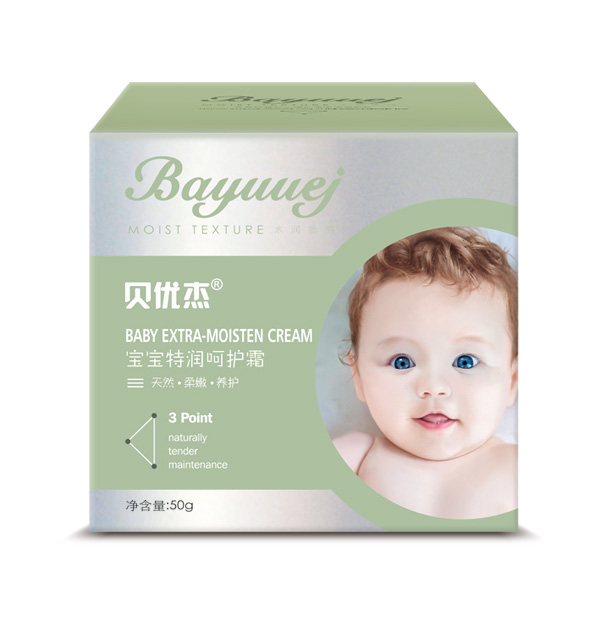 貝優(yōu)杰寶寶特潤(rùn)呵護(hù)霜50g盒子