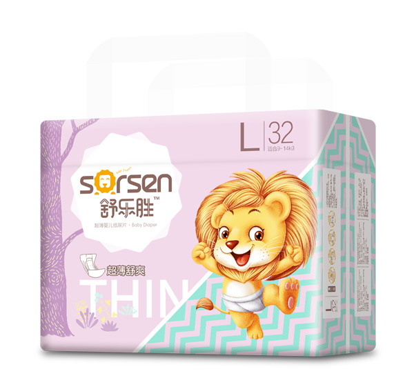 舒樂(lè)勝超薄嬰兒紙尿片小包L32