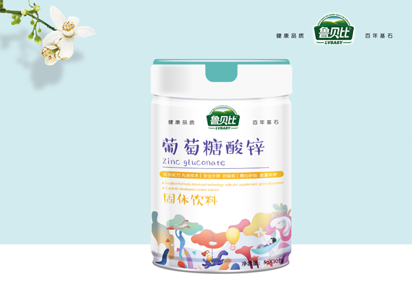 魯貝比葡萄糖酸鋅固體飲料