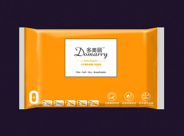 多美麗大環(huán)腰貼身嬰兒紙尿褲單片裝