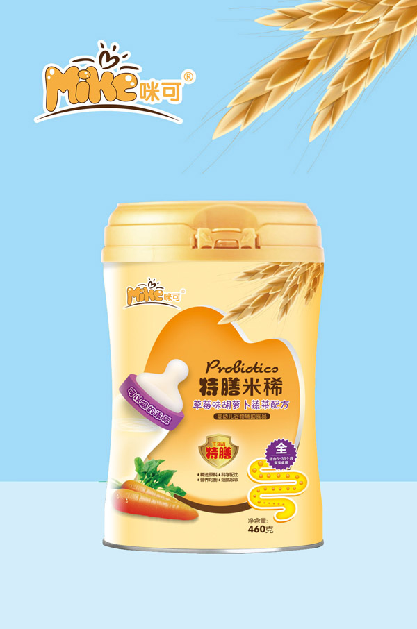 咪可特膳米稀-草莓味胡蘿卜蔬菜配方 聽裝