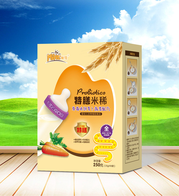 咪可特膳米稀-草莓味胡蘿卜蔬菜配方 盒裝