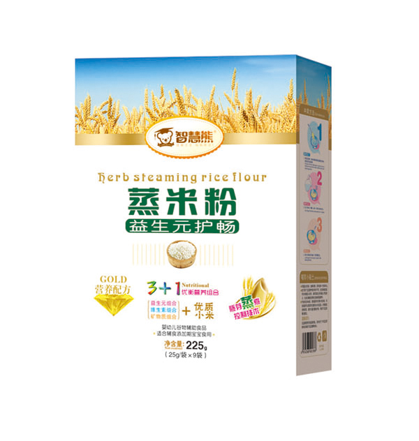 智慧熊蒸米粉-益生元護(hù)暢 盒裝