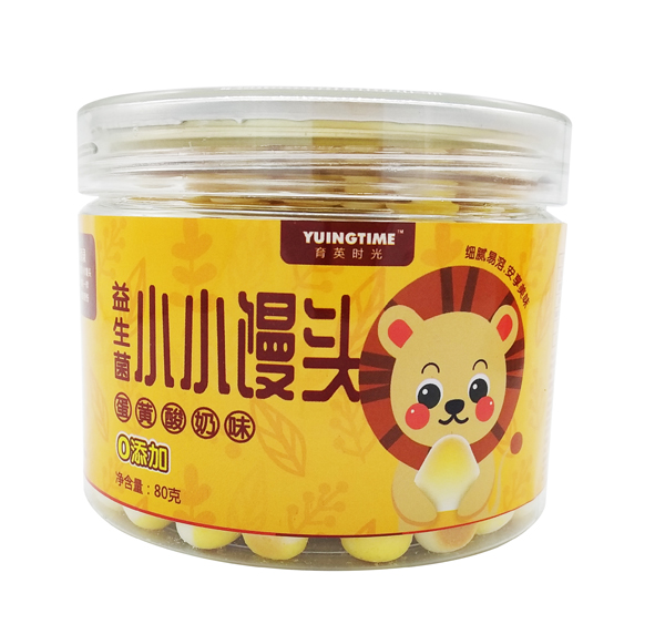 育英時(shí)光益生菌小小饅頭 蛋黃酸奶味