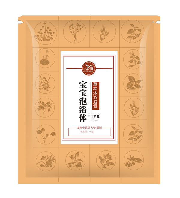 艾裕寶寶泡浴體草本沐浴泡包-風熱