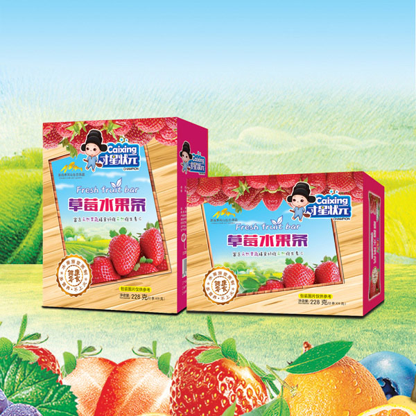 才星狀元草莓水果條