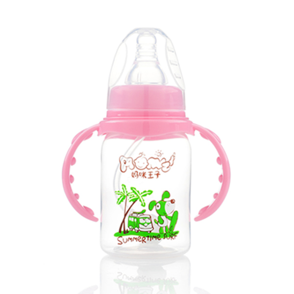媽咪王子PP標(biāo)口自動吸120ml奶瓶 粉色