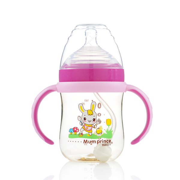 媽咪王子中口徑PPSU自動(dòng)吸180ml奶瓶 紫色