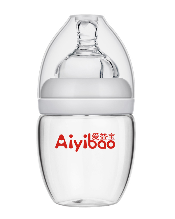 愛益寶玻璃奶瓶 灰色