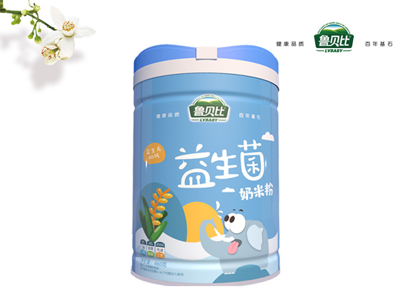 魯貝比益生菌奶米粉聽(tīng)裝-益生元AD鈣