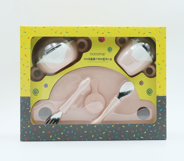 可可萌親子餐具 橙色圈圈不銹鋼碗 粉色.jpg 可可萌親子餐具 橙色圈圈不銹鋼碗 粉色.jpg