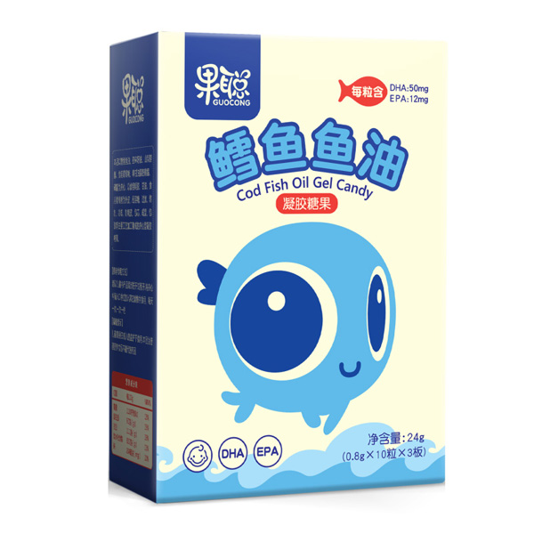 果聰鱈魚魚油凝膠糖果