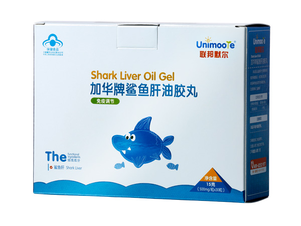 聯(lián)邦默爾加華牌鯊魚(yú)肝油膠丸