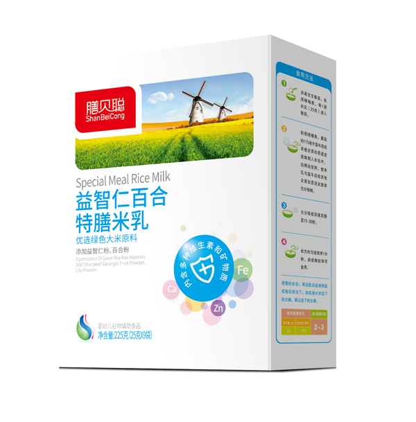 膳貝聰益智仁百合特膳米乳 盒裝