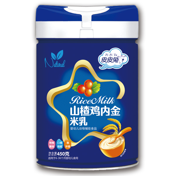 皮皮兔山楂雞內(nèi)金米乳450g