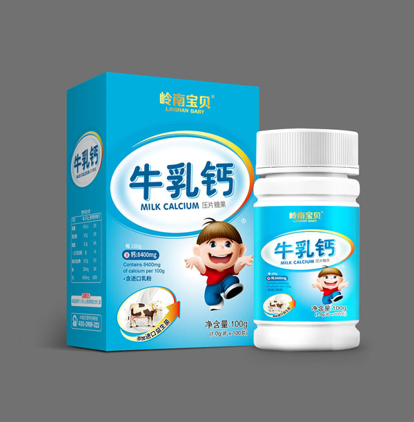 嶺南寶貝牛乳鈣壓片糖果