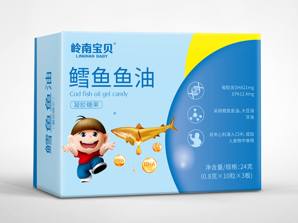 嶺南寶貝鱈魚(yú)魚(yú)油凝膠糖果 24g